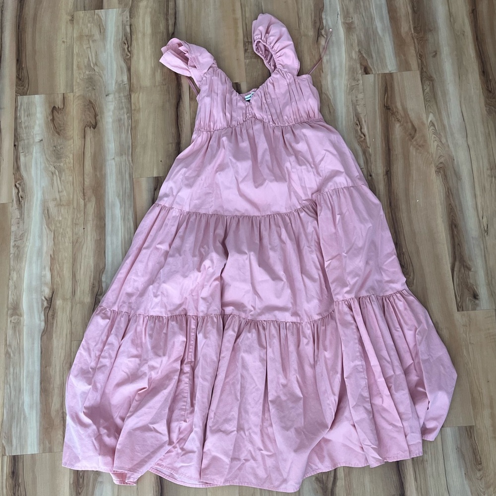 Abercrombie pink midi dress